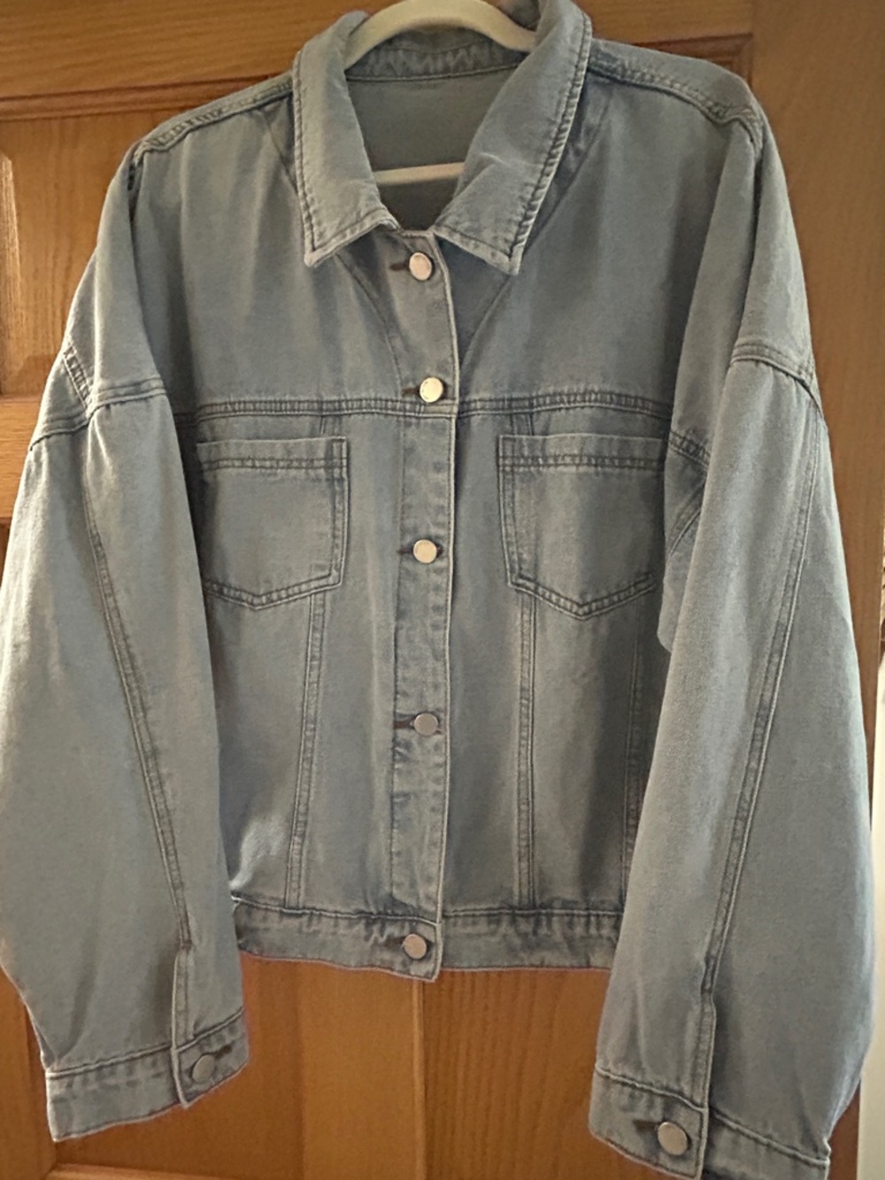 Light Blue Denim Jacket - Classic Women's Jean Coat